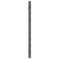 Tête de lit murale Gris 146x3x63 cm Bois massif de pin