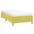 Cadre de lit Vert 90x190 cm Tissu