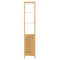 EISL Armoire haute avec 3 compartiments Bambou 40x30x190 cm