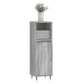 Armoire salle de bain sonoma gris 30x30x100 cm