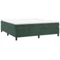 cadre de lit Vert foncé 200x200 cm Velours
