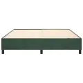 cadre de lit Vert foncé 200x200 cm Velours