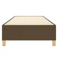 cadre de lit Marron foncé 90x200 cm Tissu