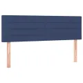 cadre de lit avec matelas Bleu 140x200 cm Tissu