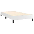 cadre de lit avec matelas Blanc 100x200cm Similicuir