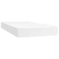 cadre de lit avec matelas Blanc 100x200cm Similicuir