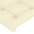 Tête de lit avec oreilles Crème 103x23x78/88 cm Similicuir