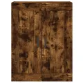 Armoire murale chêne fumé 69,5x34x90 cm bois d'ingénierie