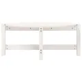 Table basse Blanc 87x48x35 cm Bois massif de pin