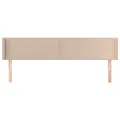 Tête de lit avec oreilles Cappuccino 203x16x78/88 cm Similicuir