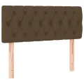 cadre de lit avec matelas Marron foncé 90x200 cm