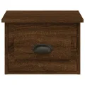Tables de chevet murales 2 pcs Chêne marron 41,5x36x28 cm