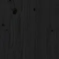 Cadre de lit Noir Bois massif 140x190 cm