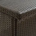 Ensemble de bar 3 pcs Résine tressée Marron