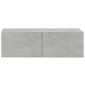 Ensemble de meubles TV 4 pcs Gris béton Bois d'ingénierie
