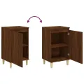 Tables de chevet 2pcs chêne marron 40x35x70cm bois d'ingénierie