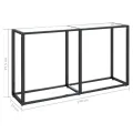 Table console Transparent 140x35x75,5 cm Verre trempé