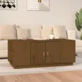 Table basse Marron miel 100x50x41 cm Bois massif de pin