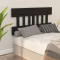 Tête de lit Noir 143,5x3x81 cm Bois massif de pin