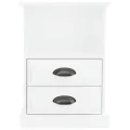 Table de chevet blanc brillant 43x36x60 cm