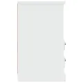 Table de chevet blanc brillant 43x36x60 cm