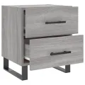 Tables de chevet 2 pcs sonoma gris 40x35x47,5 cm