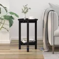 Table basse Noir Ø 40x60 cm Bois massif de pin
