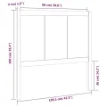 Tête de lit Marron miel 105,5x4x100 cm Bois massif de pin