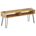 Meuble TV Bois de manguier massif 110 x 35 x 45 cm