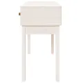 Table console Blanc 114x40x75 cm Bois massif de pin