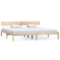 Cadre de lit Bois de pin massif 200x200 cm