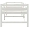 Cadre de lit Blanc 90x200 cm Bois de pin massif