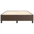 cadre de lit Marron 140x190 cm Similicuir