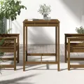 Table de jardin marron miel 82,5x82,5x110 cm bois massif de pin