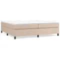 cadre de lit avec matelas Cappuccino 200x200 cm