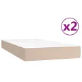 cadre de lit avec matelas Cappuccino 200x200 cm