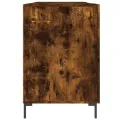 Bureau chêne fumé 140x50x75 cm bois d'ingénierie