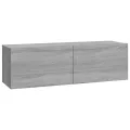 Meubles TV muraux 4 pcs Sonoma gris 100x30x30 cm