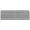 Meubles TV muraux 4 pcs Sonoma gris 100x30x30 cm