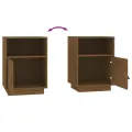 Table de chevet Marron miel 40x34x55 cm Bois de pin massif
