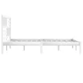 Cadre de lit Blanc Bois de pin massif 200x200 cm