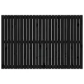 Tête de lit murale Noir 166x3x110 cm Bois massif de pin