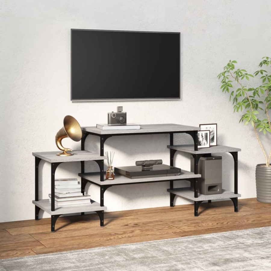 Meuble TV Sonoma gris 117x35x52 cm Bois d'ingénierie