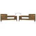 Table basse Chêne fumé 100x50x45 cm Bois d'ingénierie