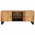 Table basse 100x54x40 cm bois d'acacia solide et d'ingénierie