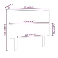 Tête de lit 79x6x82,5 cm Bois massif de pin