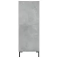Bibliothèque gris béton 69,5x32,5x90 cm bois d'ingénierie