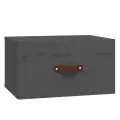 Table de chevet murale Gris 40x29,5x22 cm