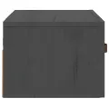 Table de chevet murale Gris 40x29,5x22 cm