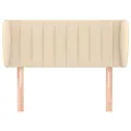 Tête de lit avec oreilles Crème 83x23x78/88 cm Tissu